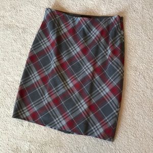 Grey & red Limited pencil skirt, size 8